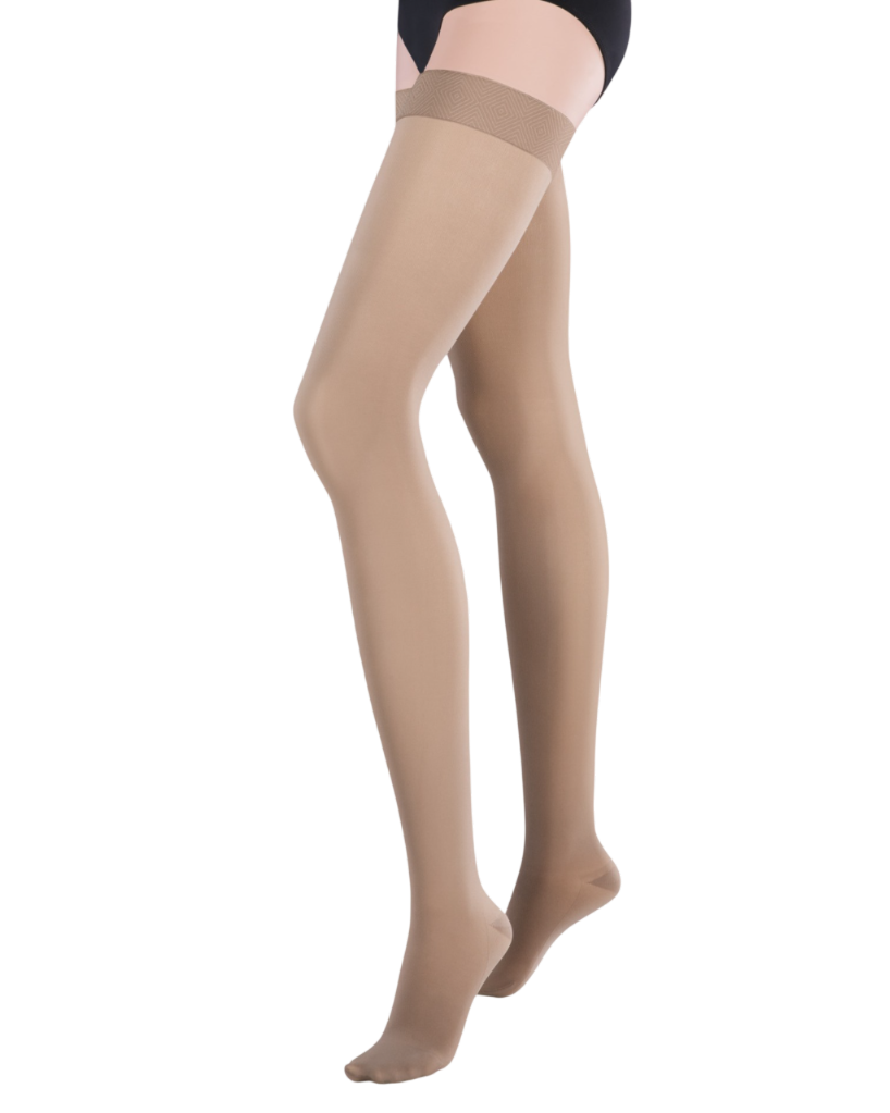 Meia Elástica Até a Raiz da Coxa JUZO Inspiration 2702 (PE FECHADA, IV, NORMAL)