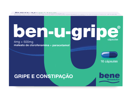 Ben-U-gripe 4mg + 500mg (16 Cápsulas)