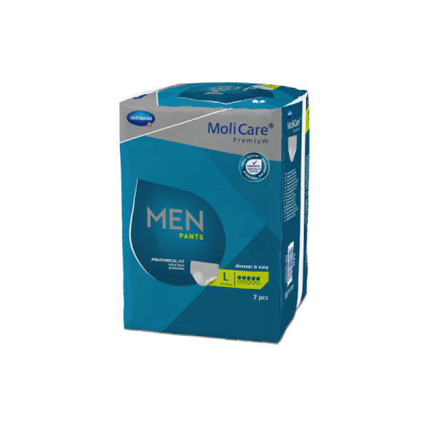 MOLICARE MEN PANTS 5G T.L x7 uni.