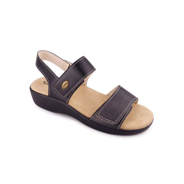 Sandália Ortopédica Sendai Preta (41, PRETO)