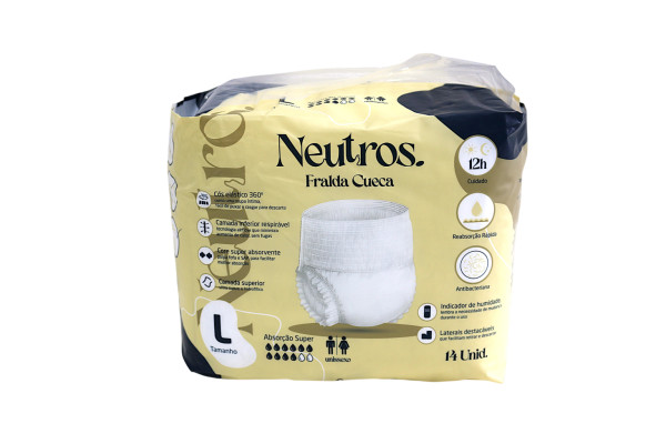 Fralda Cueca Neutros Tam. L (14 Unidades)