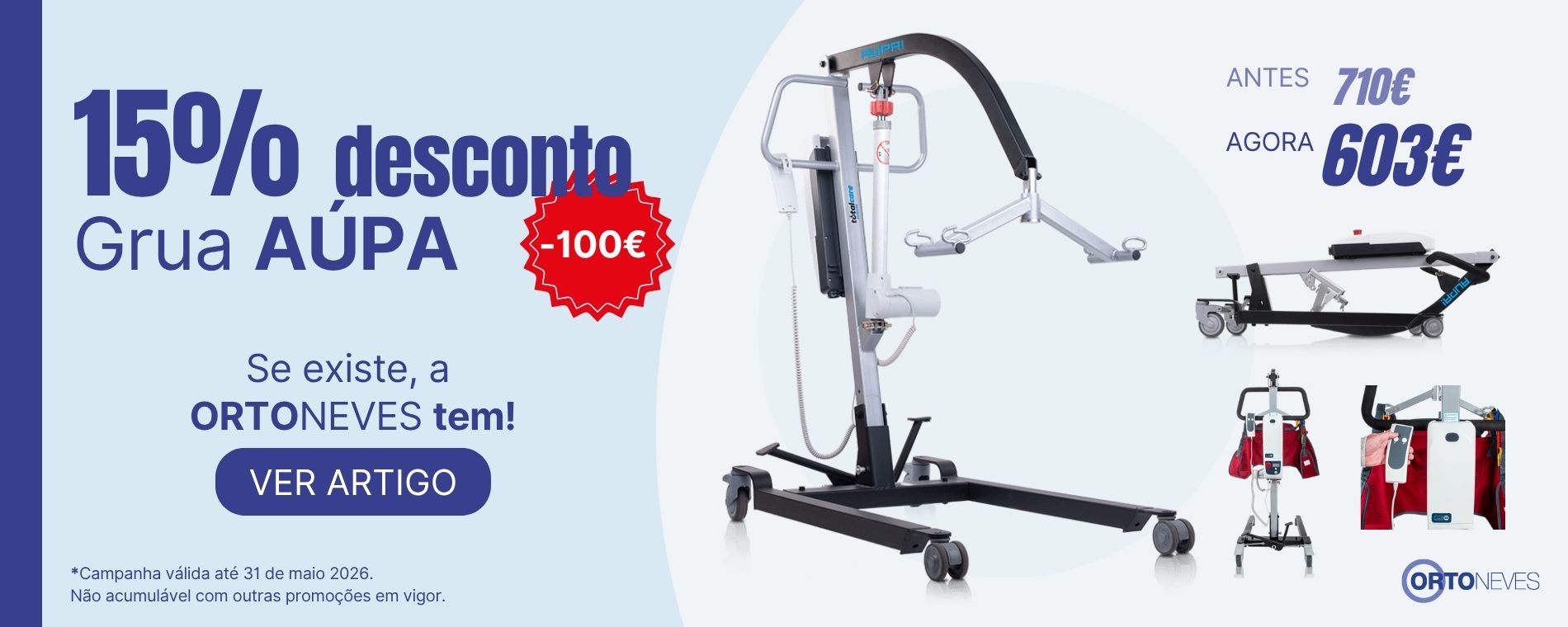 Grua AUPA 15% desconto
