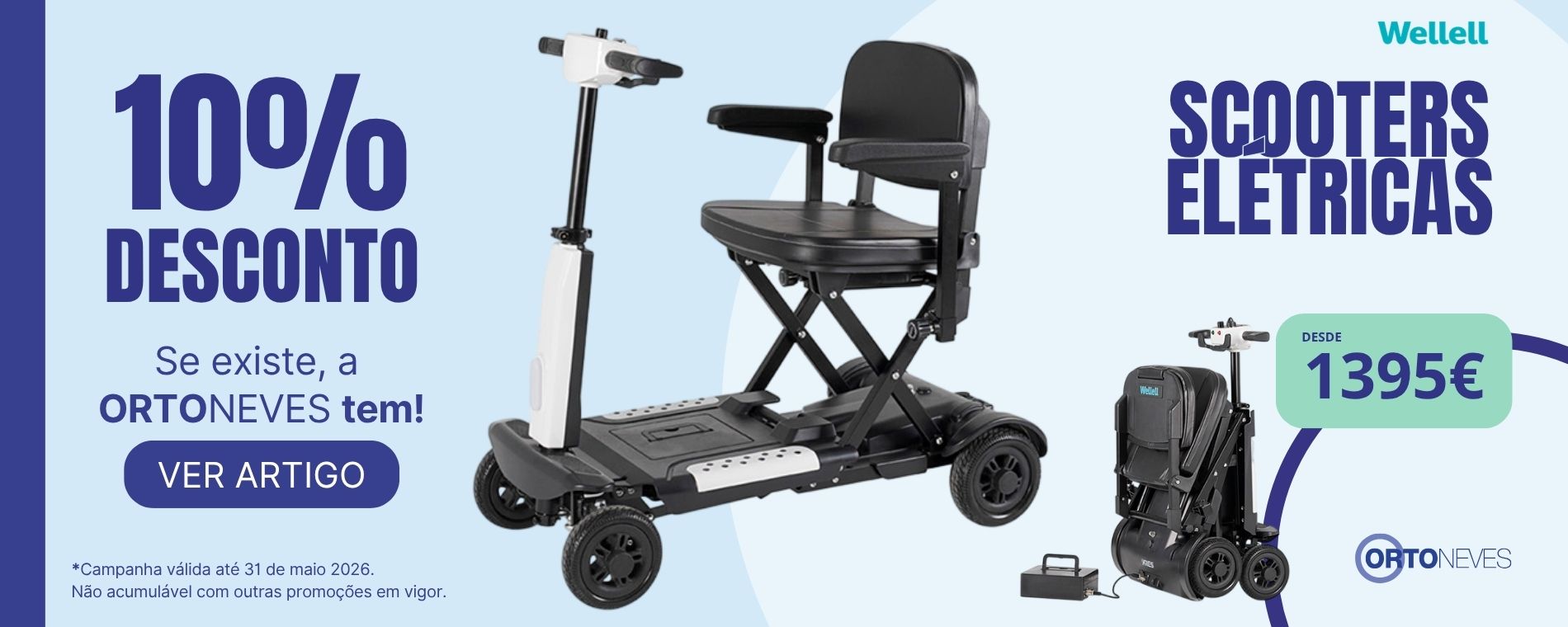 10% DESCONTO Scooters Elétricas