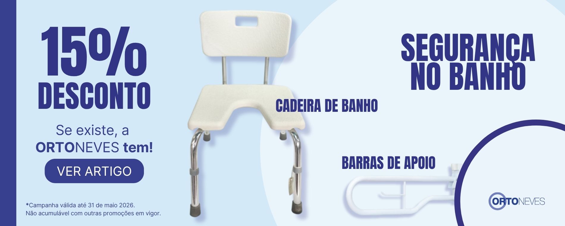Segurança no Banho - 15% desconto