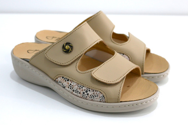 Chinelo Pear Conforto com Duplo Ajuste (36, BEGE)
