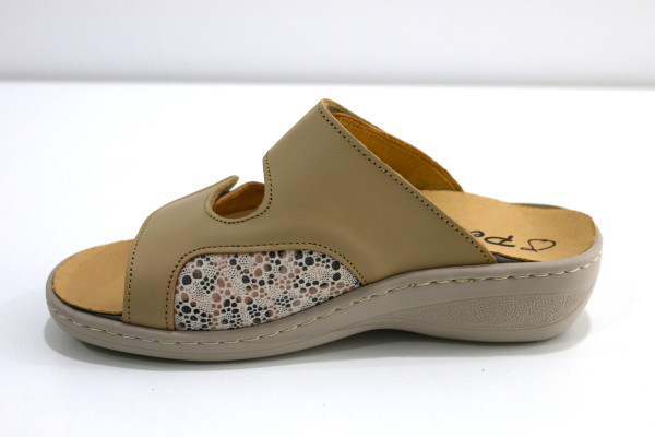 Chinelo Pear Conforto com Duplo Ajuste (40, BEGE)