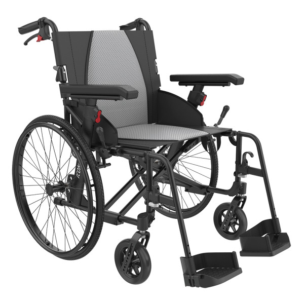 Cadeira rodas manual Icon 35 V2-Lx roda22 45cm preto