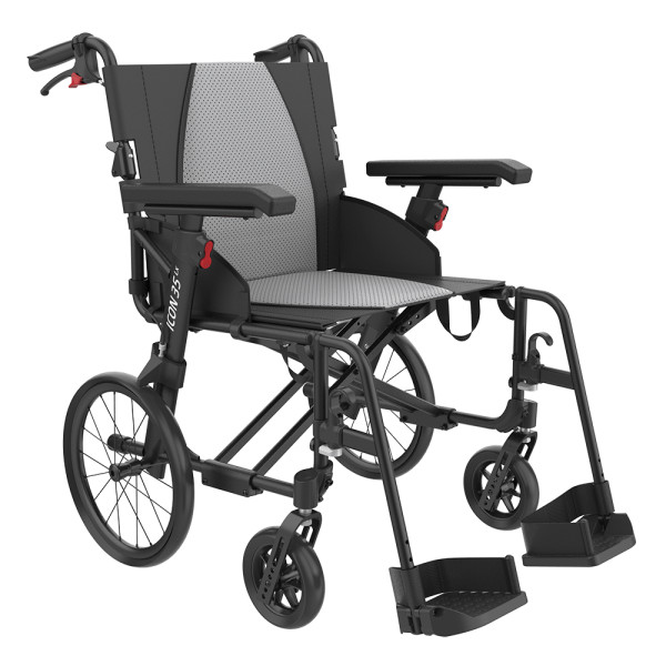 Cadeira de rodas manual Icon 35 V2-Lx roda14 45cm preto