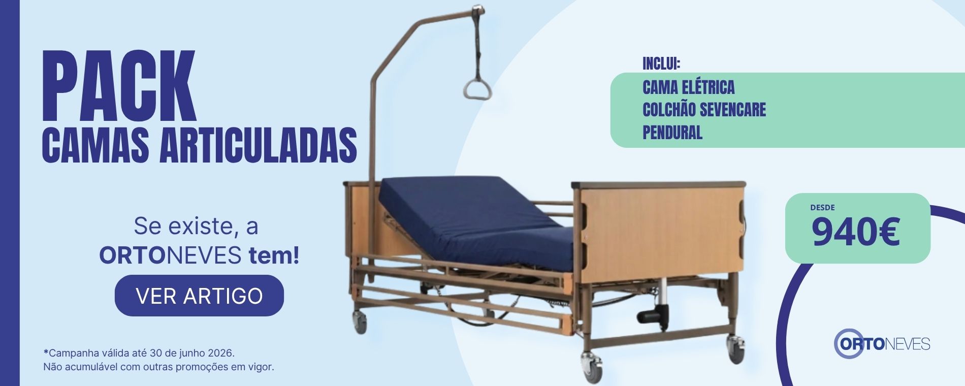 Camas Elétricas de Elevação c/ Colchão