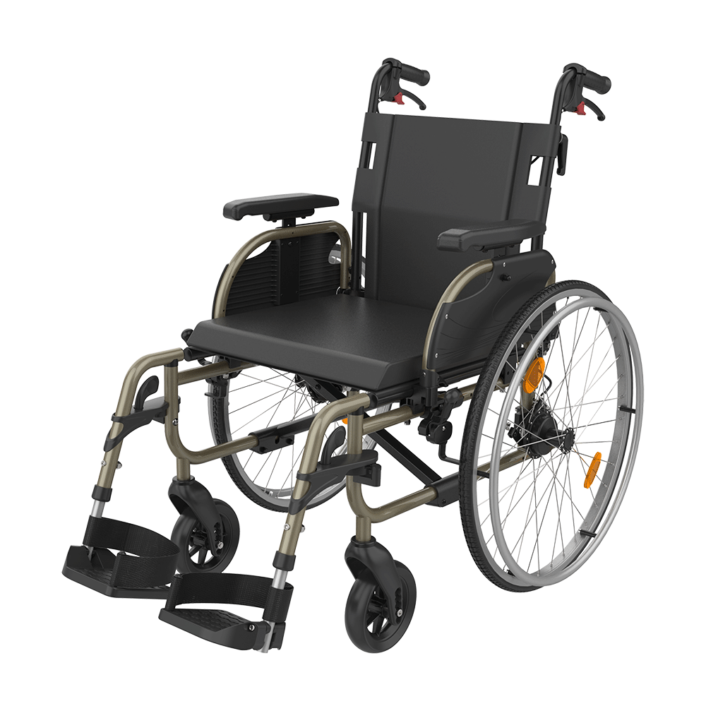 Cadeira de Rodas Standard de Alumínio ICON 20 C/ Travão de acompanhante - Roda 24'' (42.5 cm)