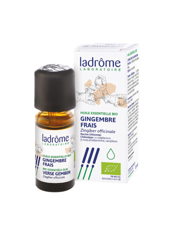 Óleo Essencial Bio de Gengibre 10ml - Ladrôme