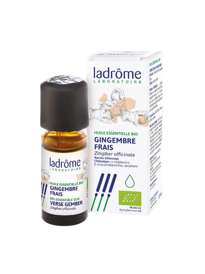 Óleo Essencial Bio de Gengibre 10ml - Ladrôme