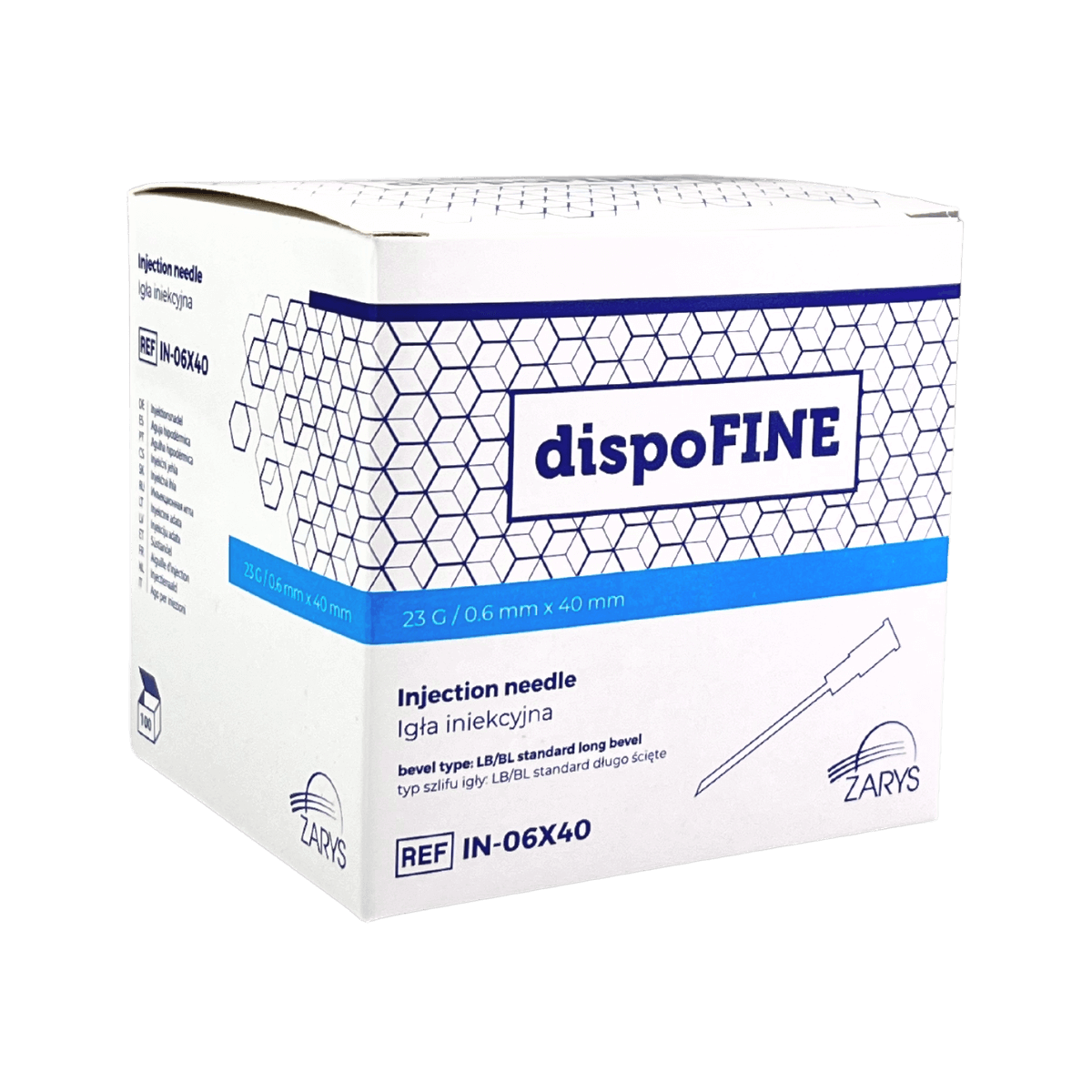Agulha hipodérmica estéril 23g (0.6x40) cx100