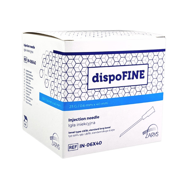 Agulha hipodérmica estéril 23g (0.6x40) cx100