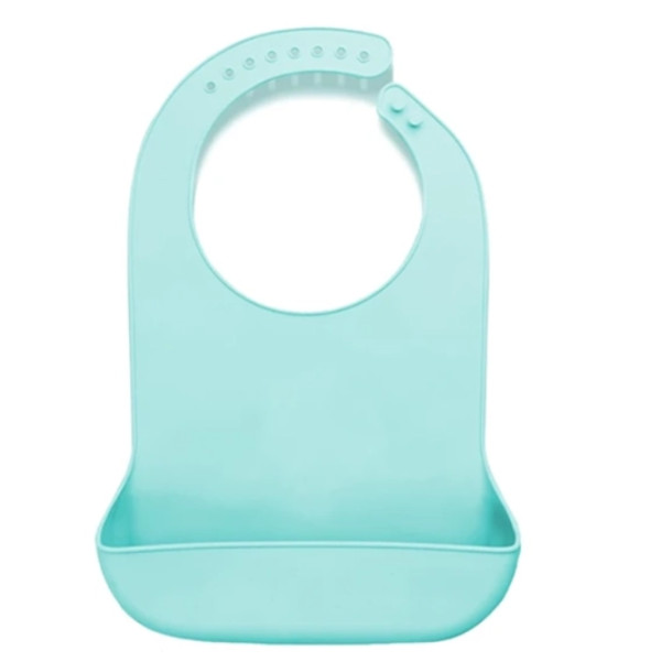 Babete Adulto em silicone Verde Agua