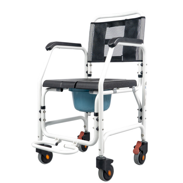 Mobiak Asper- cadeira sanitaria 4 rodizios c/ patins