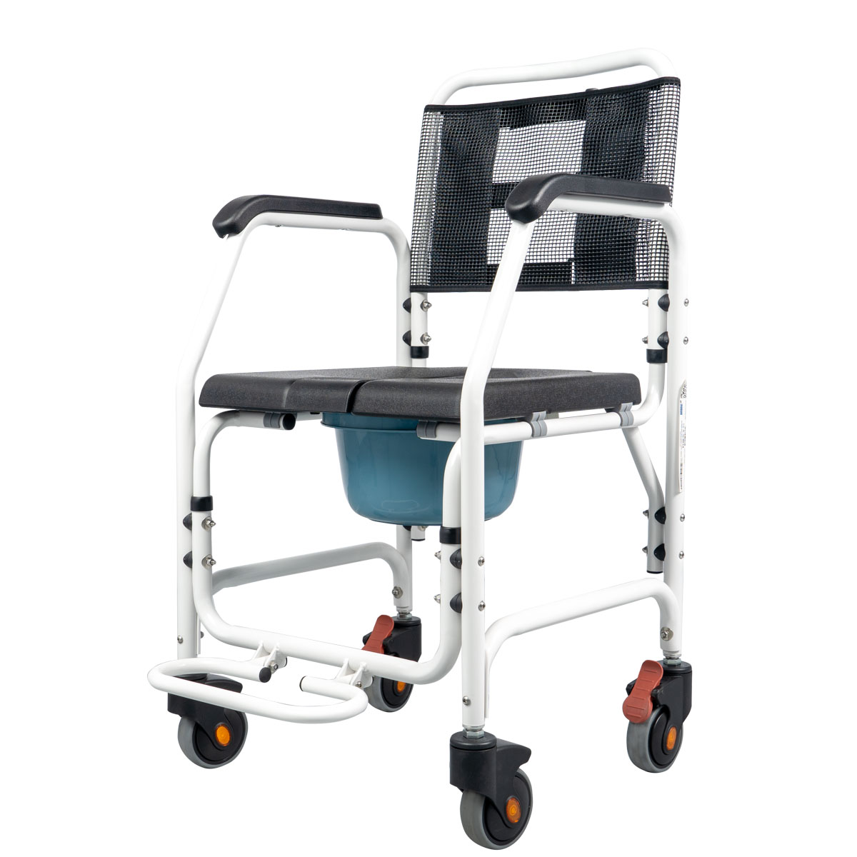 Mobiak Asper- cadeira sanitaria 4 rodizios c/ patins