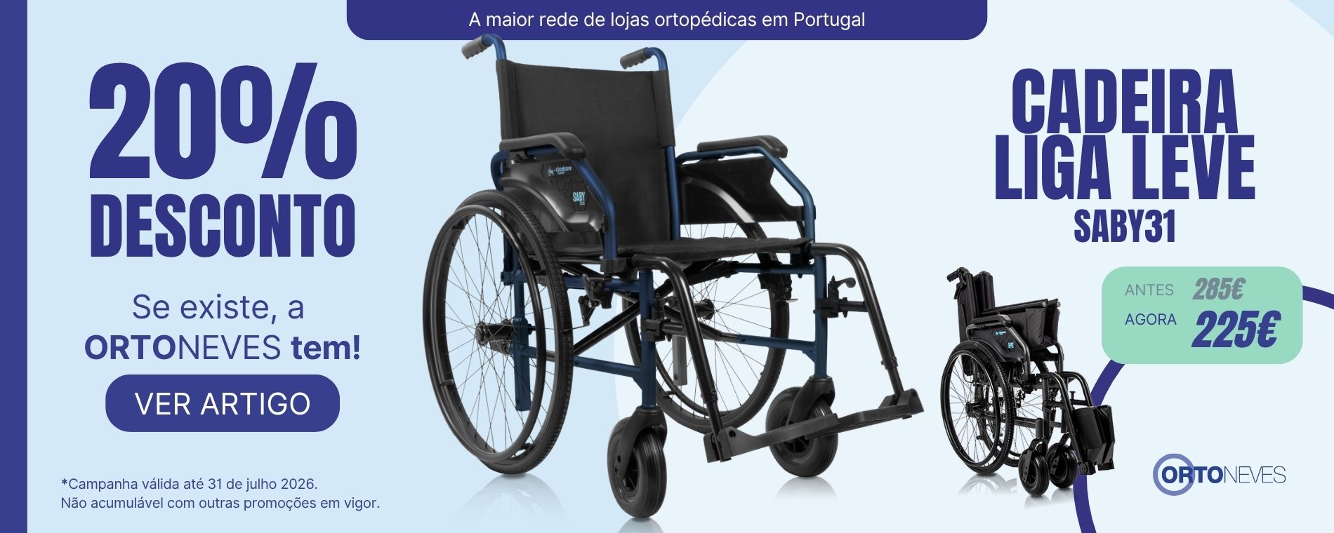 20% Desconto - Cadeira Manual Saby31