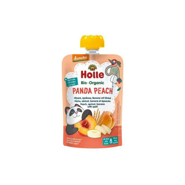Holle bio puré panda pessego 8m 100gr