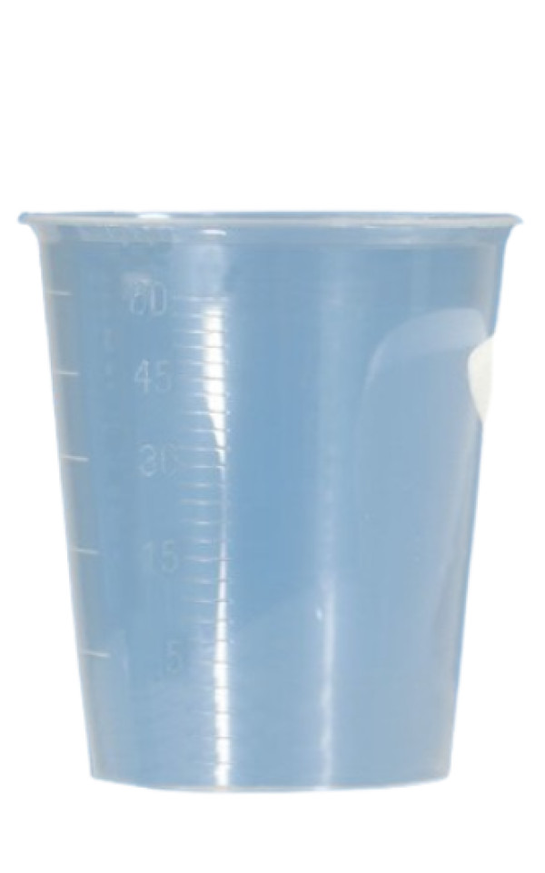Copo medicaçao unidose 60ml