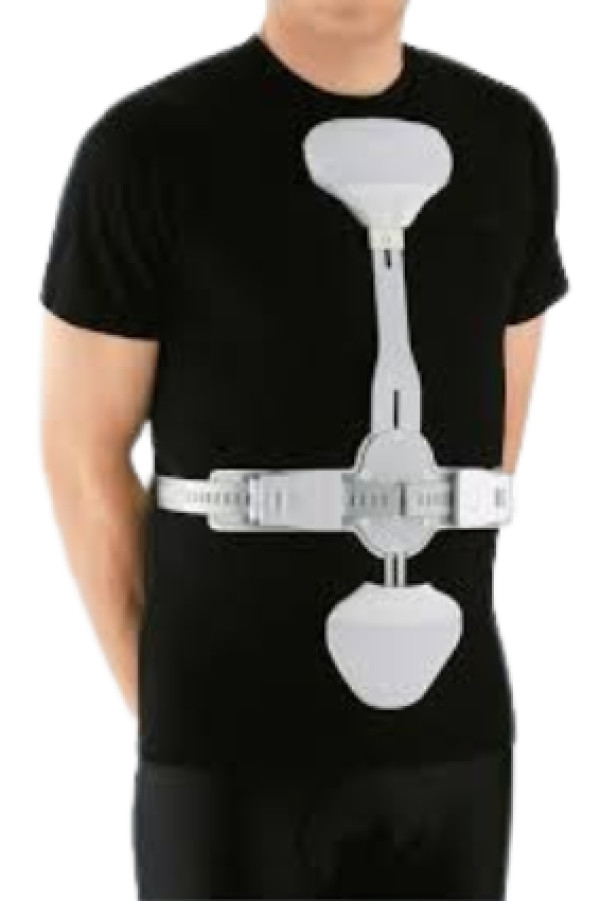 Ortotese hiperextensao três pontos de apoio 20cm (