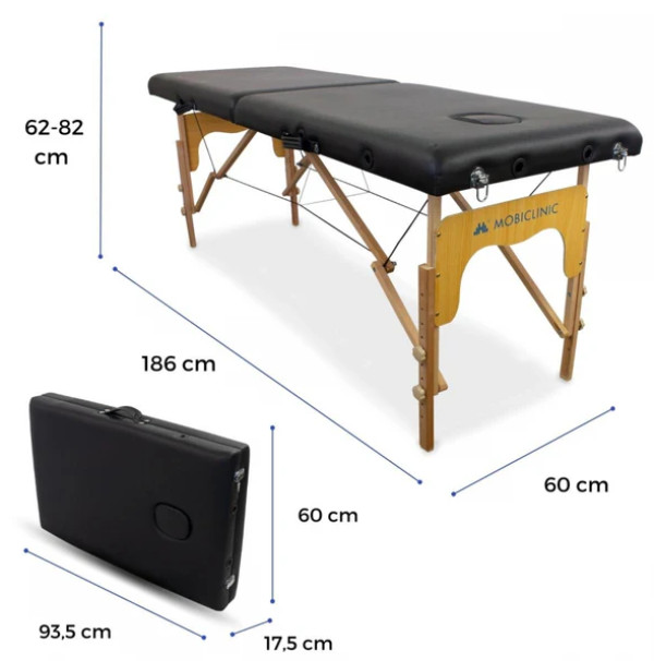 Marquesa portatil madeira preto CM-01 basic