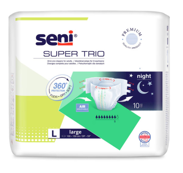 Seni fralda Super Trio L x10