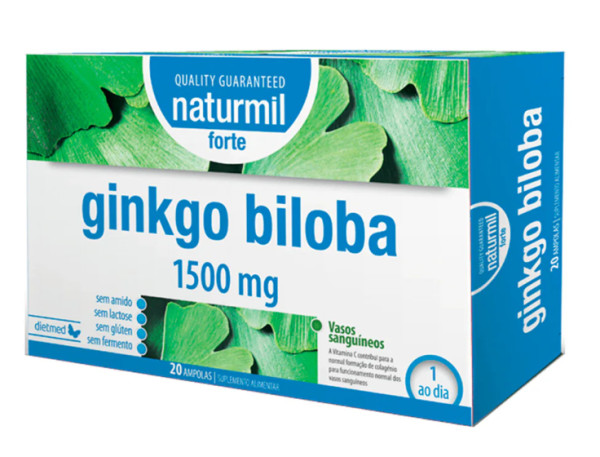 Naturmil Ginkgo bilova ampolas forte 20x15ml