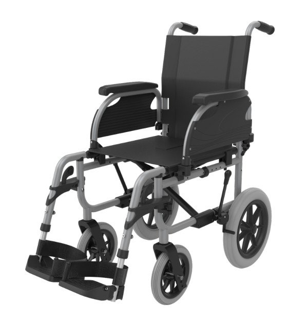 Cadeira de rodas de aço Icon10 (.cinza.) (37.5, SILVER, RODA 12)