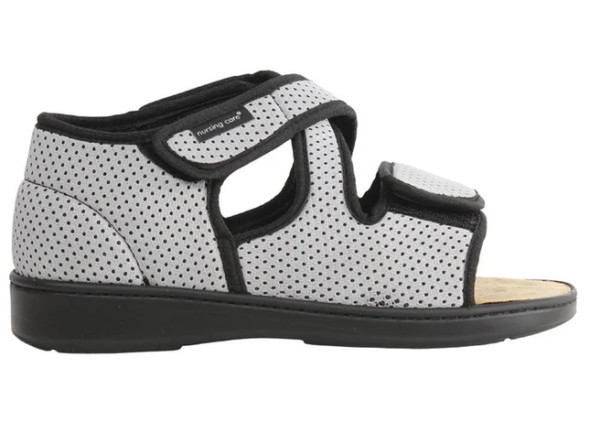 Sandalia C/ velcros cinza () (36)