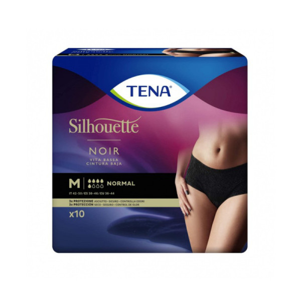 Tena silhouette noir normal t.m x10