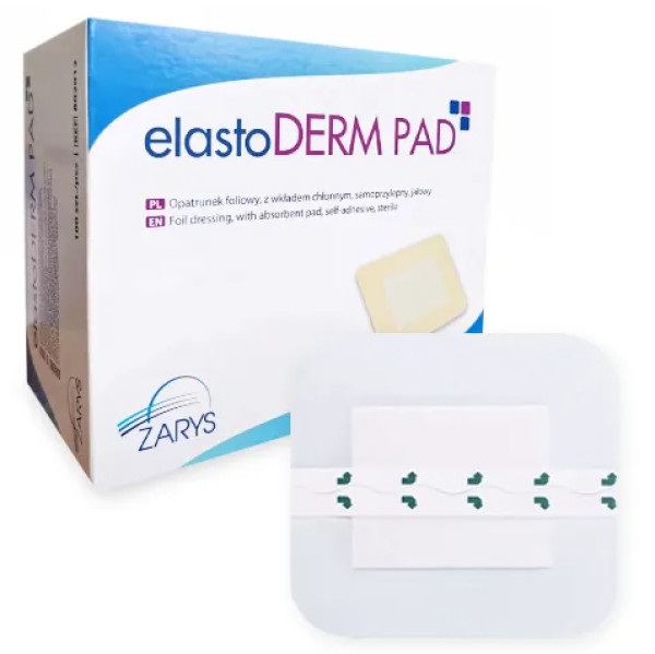 Elastoderm pad, penso PU c/compressa esteril 9x10cm cx50