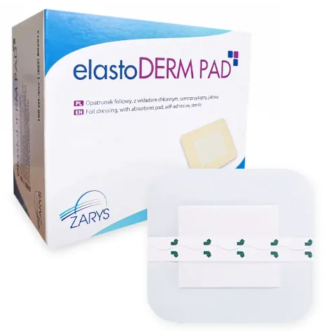 Elastoderm pad, penso PU c/compressa esteril 9x10cm cx50