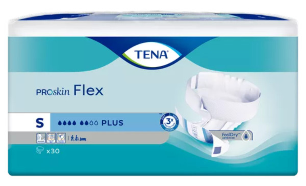 Fralda Tena Flex Plus x30 unidades(PEQUENO)