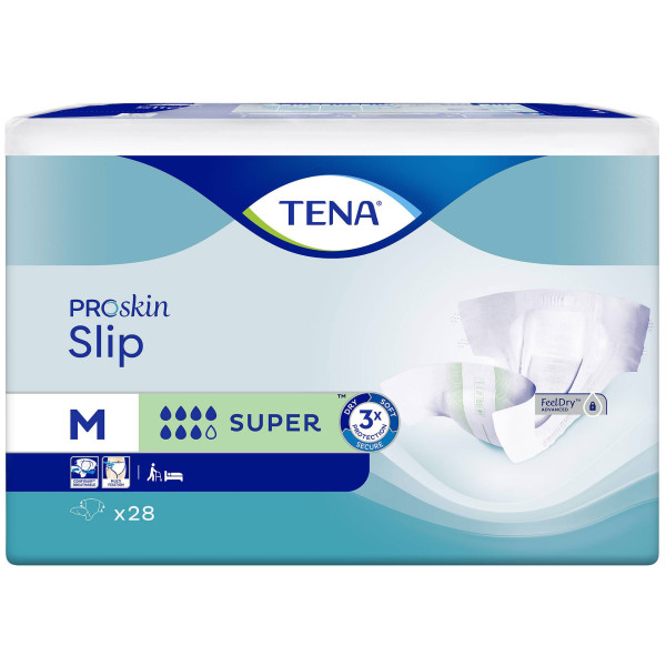 TENA ProSkin Flex SUPER: Fralda c/ cinto (T.M) - 28 uni.