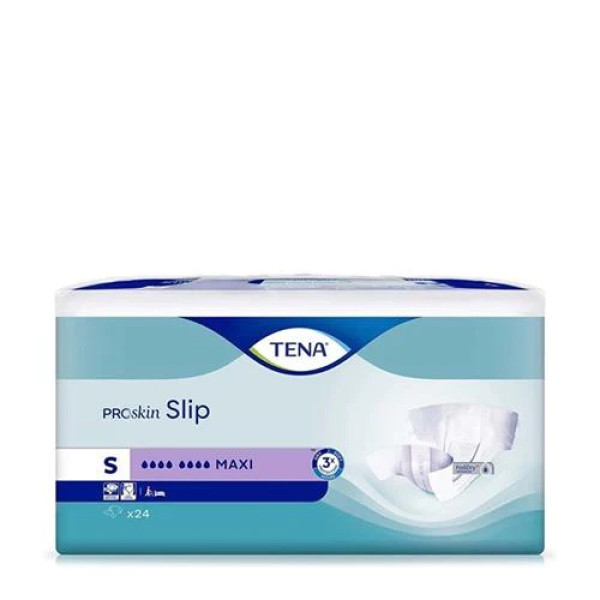 TENA Slip Maxi: Fralda c/ fitas aderentes T.S x24 uni.