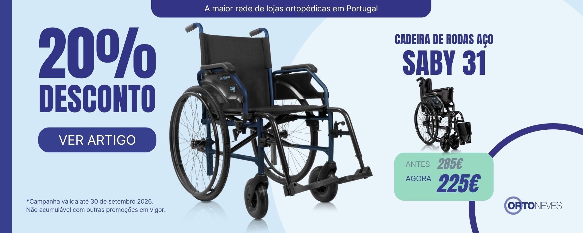 20% Desconto - Cadeira Manual Saby31 20% Desconto - Cadeira Manual Saby31