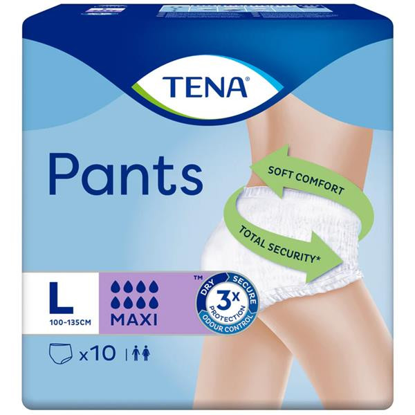 Tena Pants Maxi x 10 unidades (L)