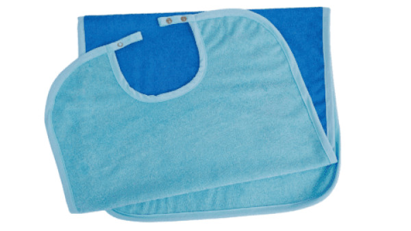 Babete Impermeável Reutilizável para Adultos (100x50 32) Azul Celeste
