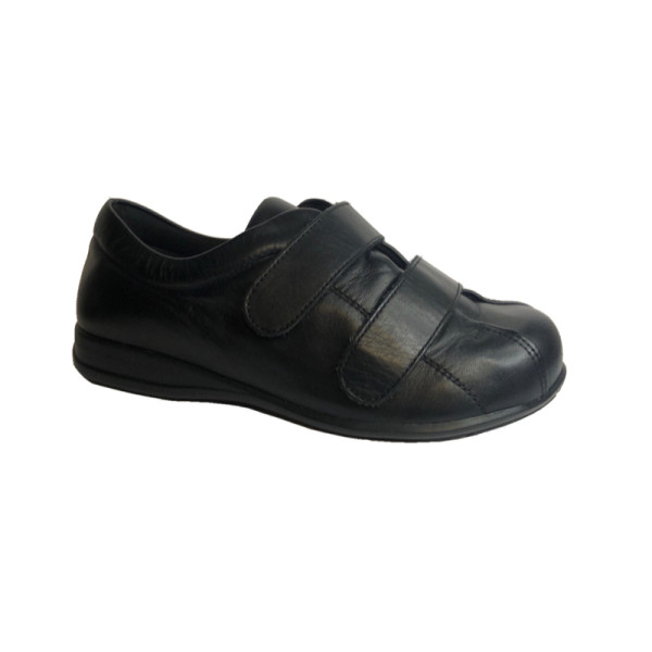 Sapato para Diabético c/ 2 Velcros - 5002 (45, Preto)