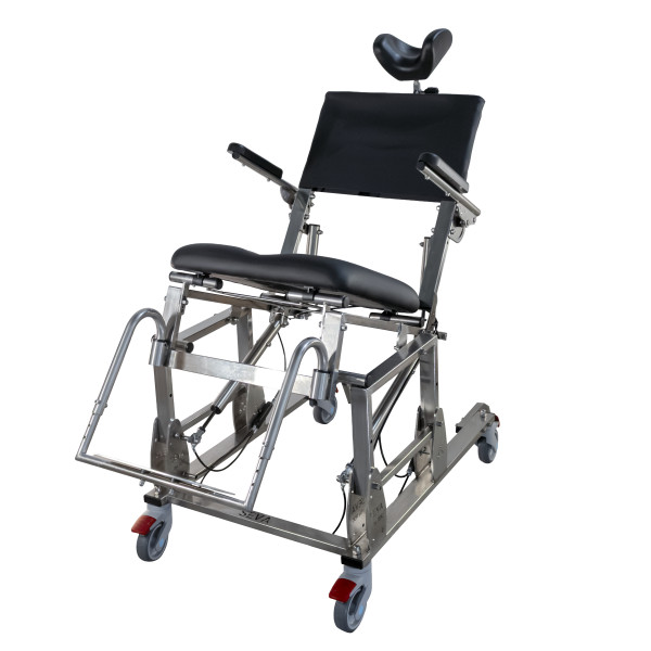 Cadeira de Banho e Sanitária SEVA TILT & RECLINE (100% Aço Inox)