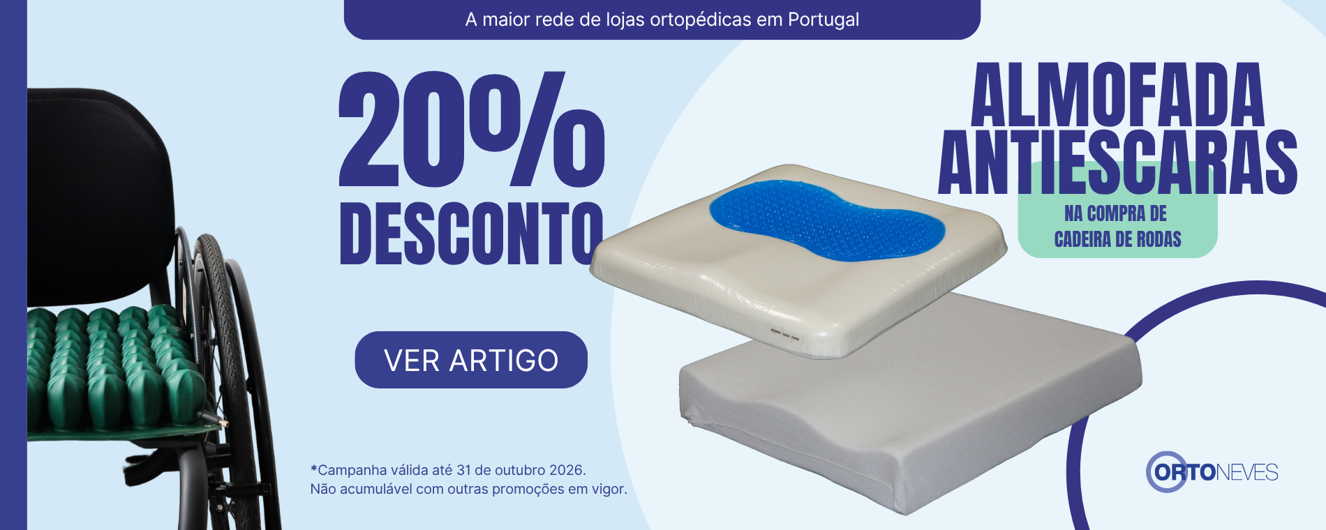 Campanha Cadeira de Rodas + Almofada