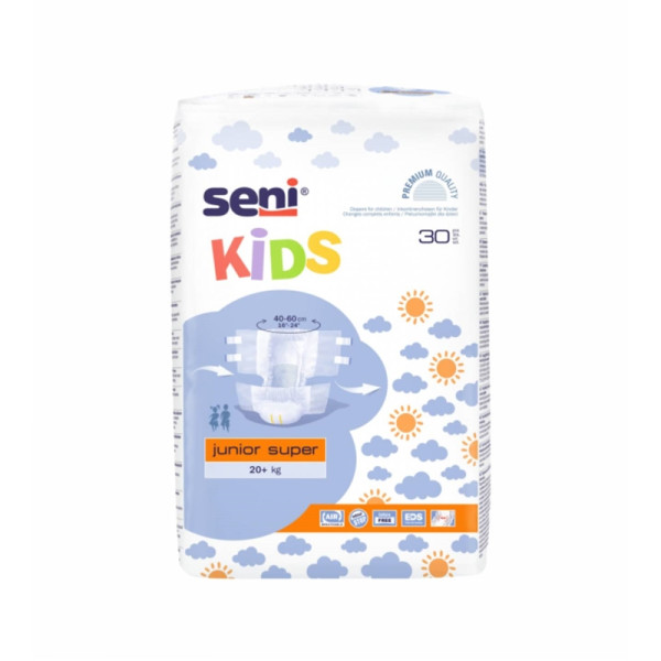 Fralda Respirável para Criança Seni Kids Junior Super (+20kg)