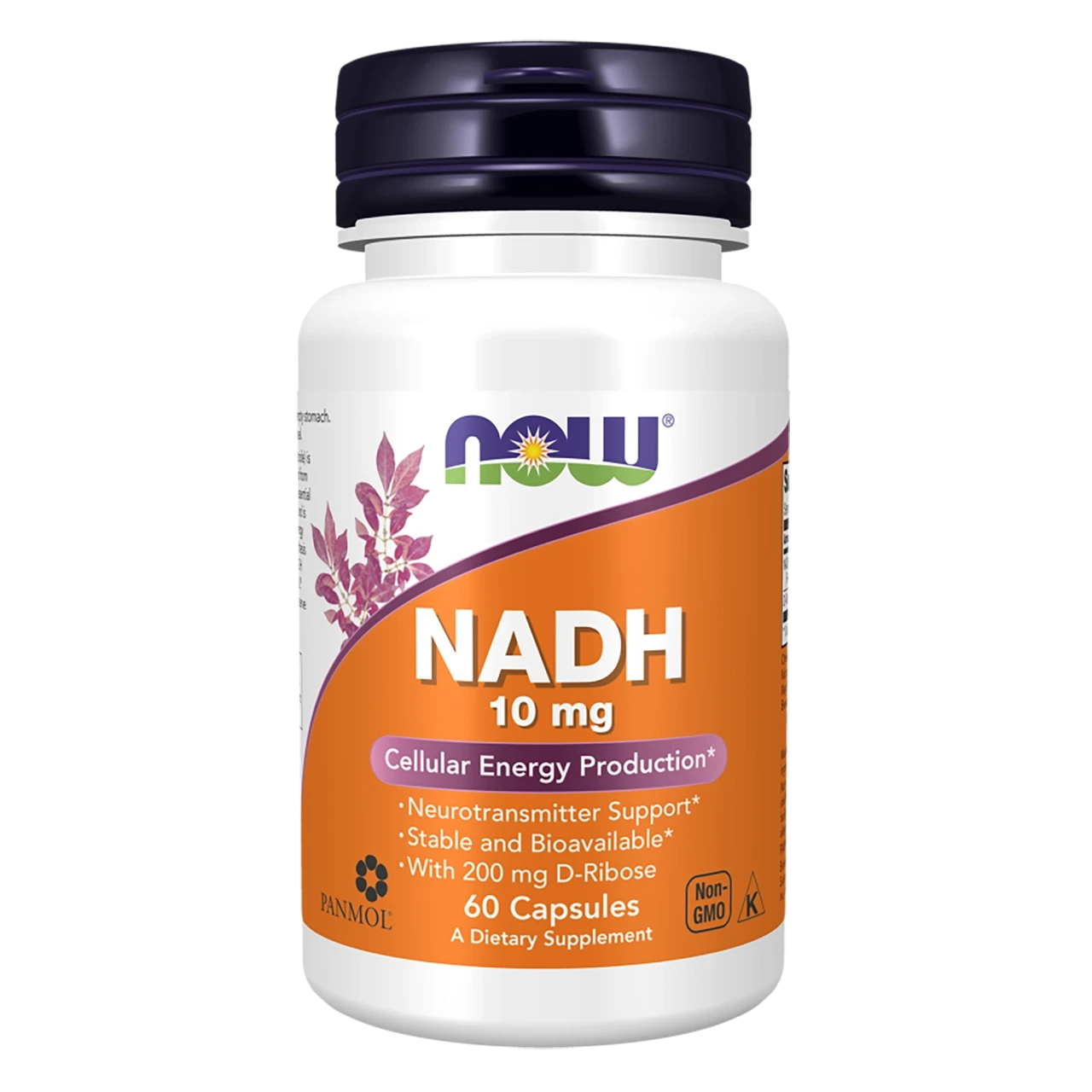 Suplemento Alimentar NADH 10 mg + Bioenergy Ribose 200 mg Now (60 Cápsulas)