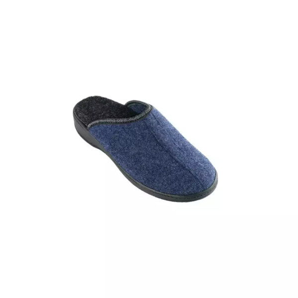 Chinelo de quarto Azul em Lã - Sobreiro