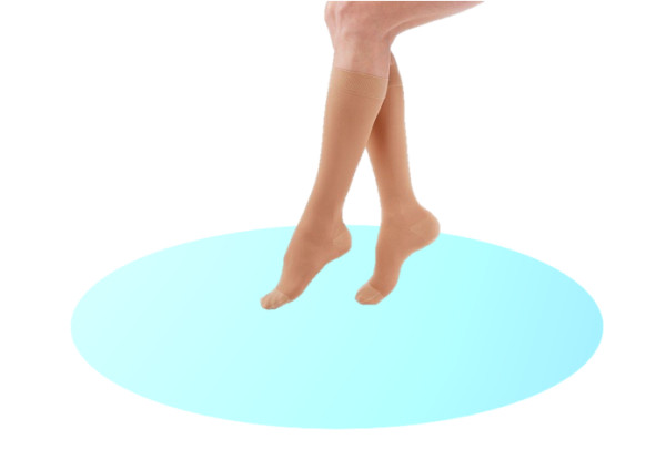 Meia elastica classe 2 c/biqueira curta (VII) - MEDIVEN AD 286.VII