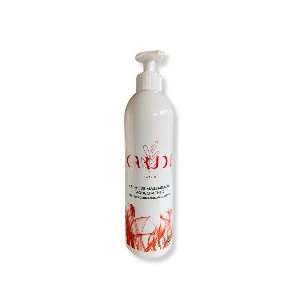 Creme massagem aquecimento 500ml CARUDI