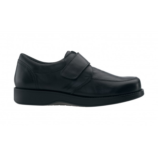 Sapato homem para diabético c/velcro (42, PRETO)