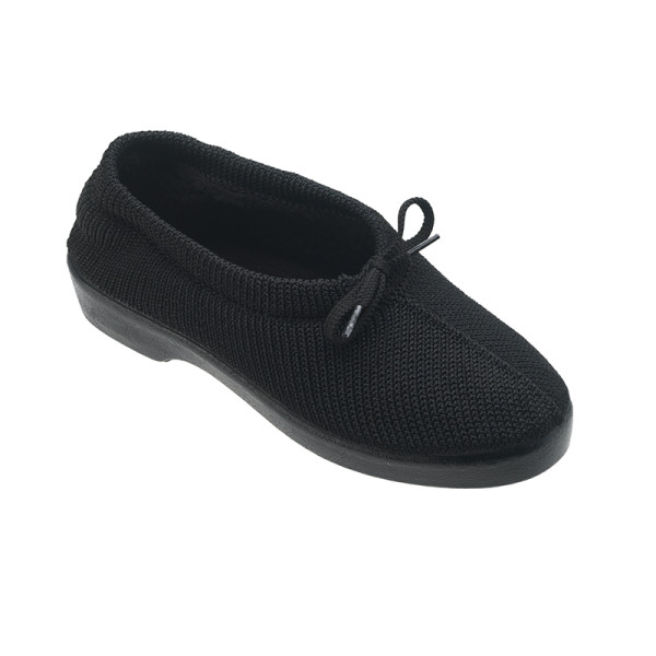 Sapato de Conforto c/pelo e c/ cordão (PRETO, 37)