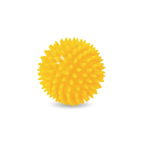 Bola de massagem c/picos 8cm amarela